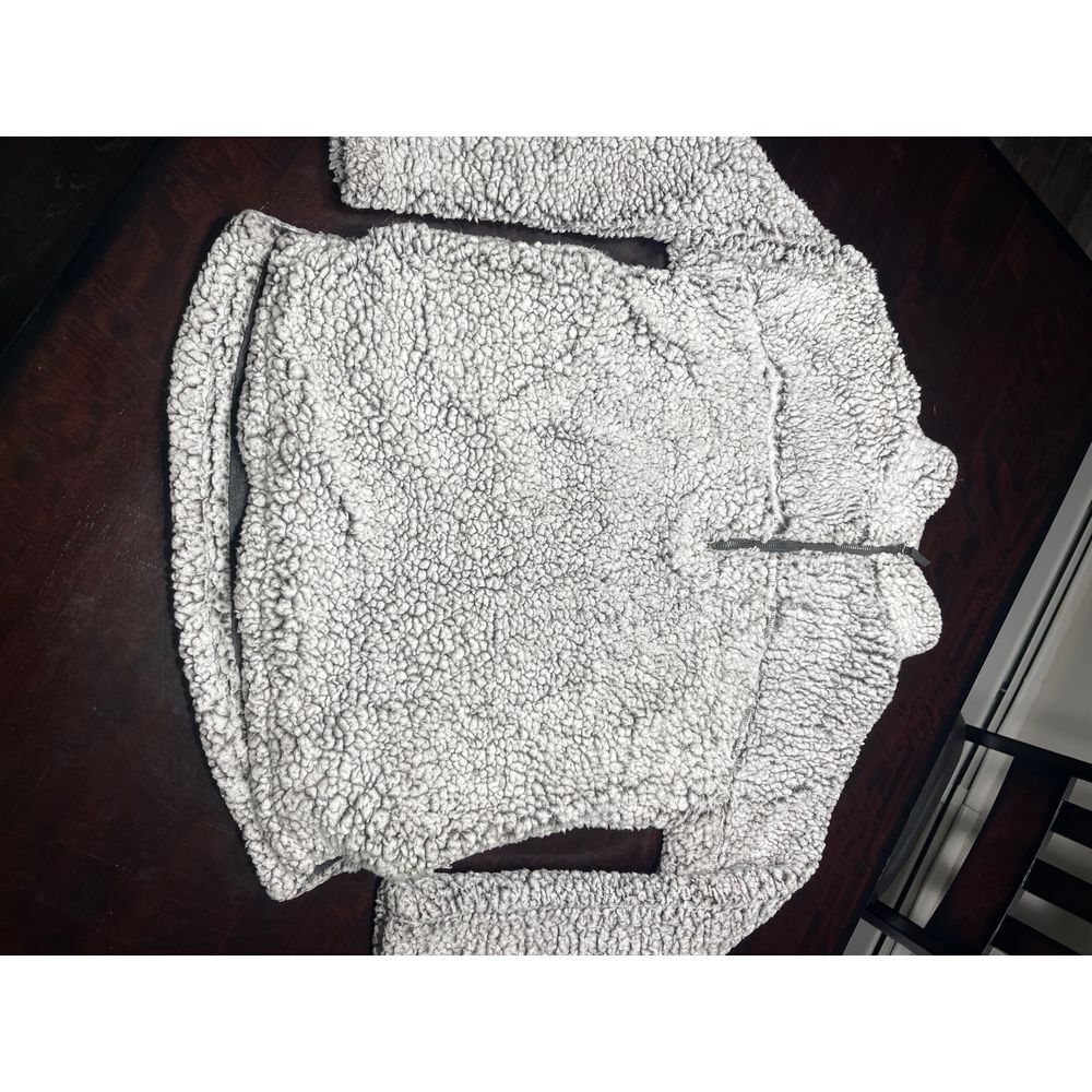 Cozy Teddy Bear Fleece Pullover Sweater Soft Fuzzy Sherpa Winter Warm